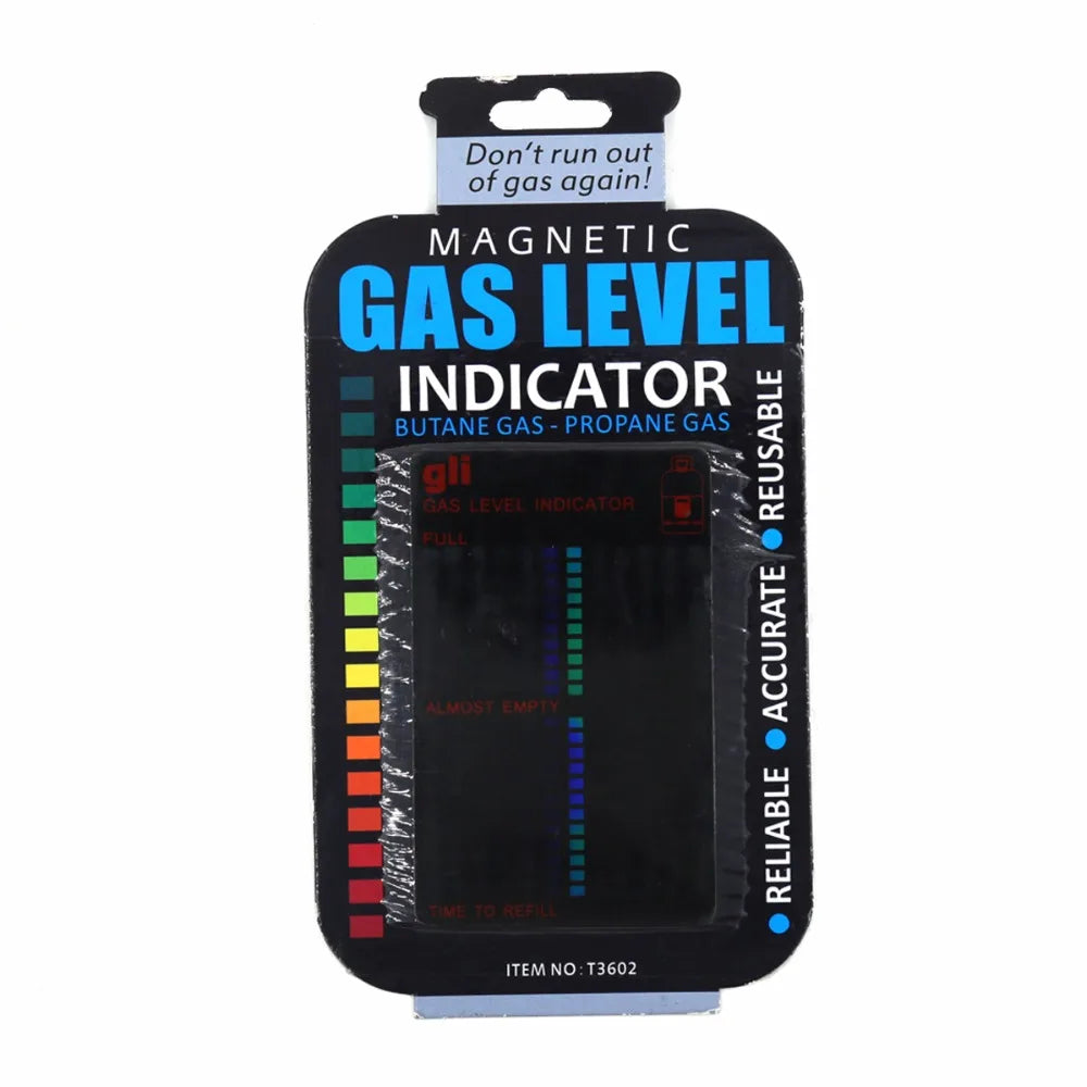 Magnetic Gas Cylinder Tool - Gas Tank Level Indicator for Propane, Butane, LPG Fuel Gauge, Caravan Bottle Temperature Meter