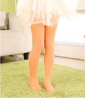 Girls Ballet Dance Pantyhose – Thin Velvet Tights for Kids (0–15Y) | Solid Black & White Fashion Stockings for Dance & Performance