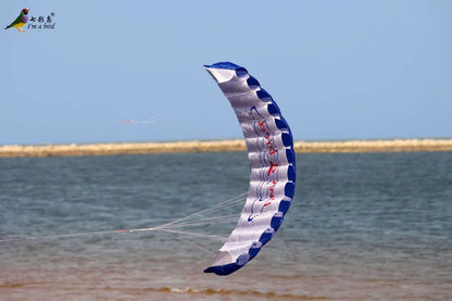Rainbow Stunt Parafoil Kite - Outdoor Dual Line Power Sports Kite for Beginners & Beach Fun