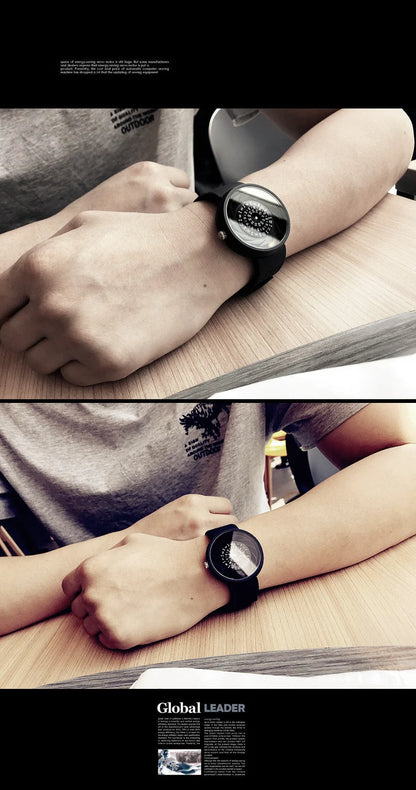 2023 Enmex Men’s Creative Industrial Quartz Watch — Digital Design Light Sports Fashion Wristwatch