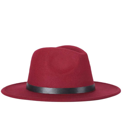 2022 Fashion Fedora Hat for Men & Women - Black Wool Blend Jazz Cap, Outdoor Casual Hat in X & XL Sizes