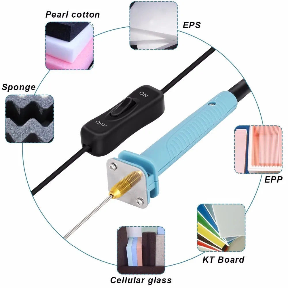 Portable Electric Foam Cutter - Hot Wire Styrofoam Knife for Polystyrene Cutting - Precision Styrofoam Cutting Tool