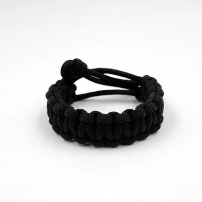 Adjustable Survival 550 Paracord Bracelet - Emergency Parachute Cord, Ideal for Camping, Hiking & Outdoor Adventures