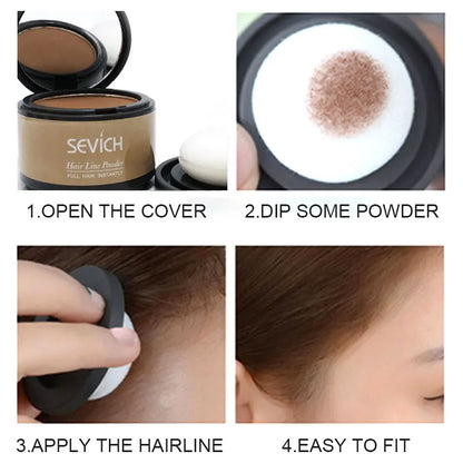 Sevich Hairline Powder 4g — Natural Hairline Shadow Makeup Hair Loss Concealer Unisex