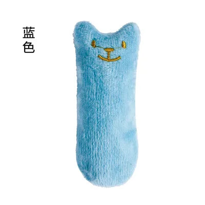 Catnip Teeth Grinding Toy - Funny Interactive Plush Chew Toy With Mint Flavor For Cats And Kittens