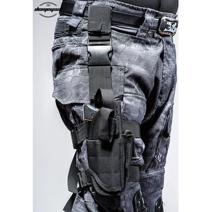Universal Drop Leg Gun Holster - Right-Handed Tactical Thigh Pistol Bag & Pouch for All Handguns