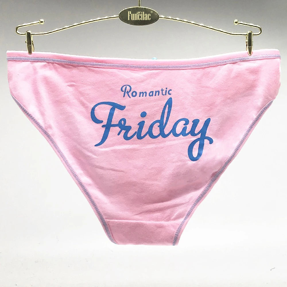 Women's Cotton Panties - 7 Pack Sexy Everyday Briefs & Knickers, M/L/XL Lingerie Set