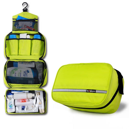 Large Waterproof Travel Makeup Bag — Unisex Cosmetic & Toiletry Organizer Pouch for Men and Women