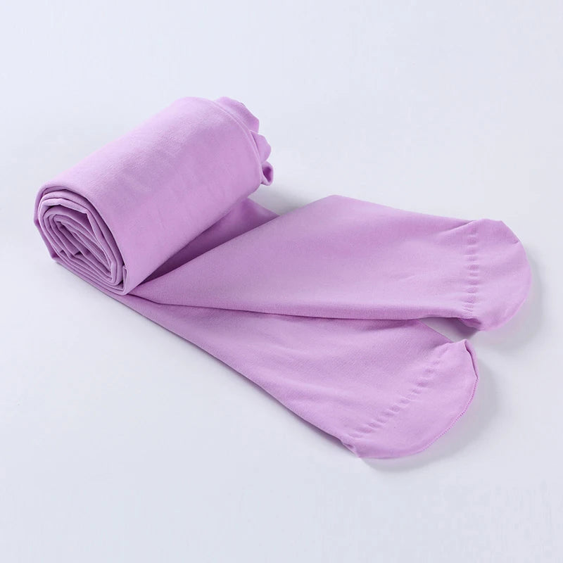 Kids Candy Color Velvet Tights – Spring Autumn Baby Girls Pantyhose & Dance Stockings