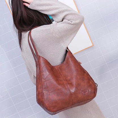 Yogodlns Vintage Women's Handbag - Designer Luxury Shoulder Tote, Fashion Brand Top-Handle Bag