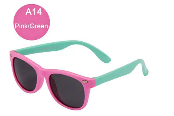 Kids Polarized Sunglasses – Classic Designer UV Protection Eyewear with TAC Lenses & TR90 Flexible Safety Frame for Boys & Girls
