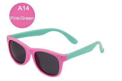 Kids Polarized Sunglasses – Classic Designer UV Protection Eyewear with TAC Lenses & TR90 Flexible Safety Frame for Boys & Girls
