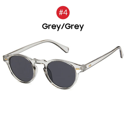 VIVIBEE 2025 Fashion Oval Small Sunglasses – Classic UV400 Clear Transparent Shades for Men & Women