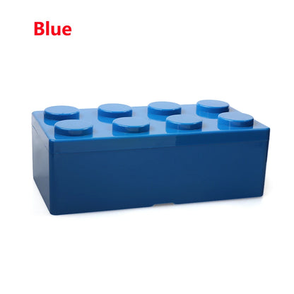 Creative Building Block Storage Box – Stackable Space-Saving Plastic Organizer for Desktop & Office Supplies