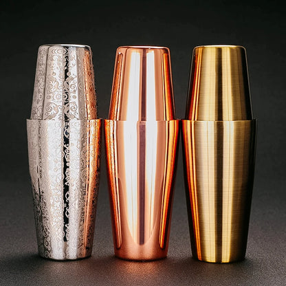 800ml Boston Cocktail Shaker Set – Stainless Steel Martini Bar Mixing Tin for Flair Cocktails
