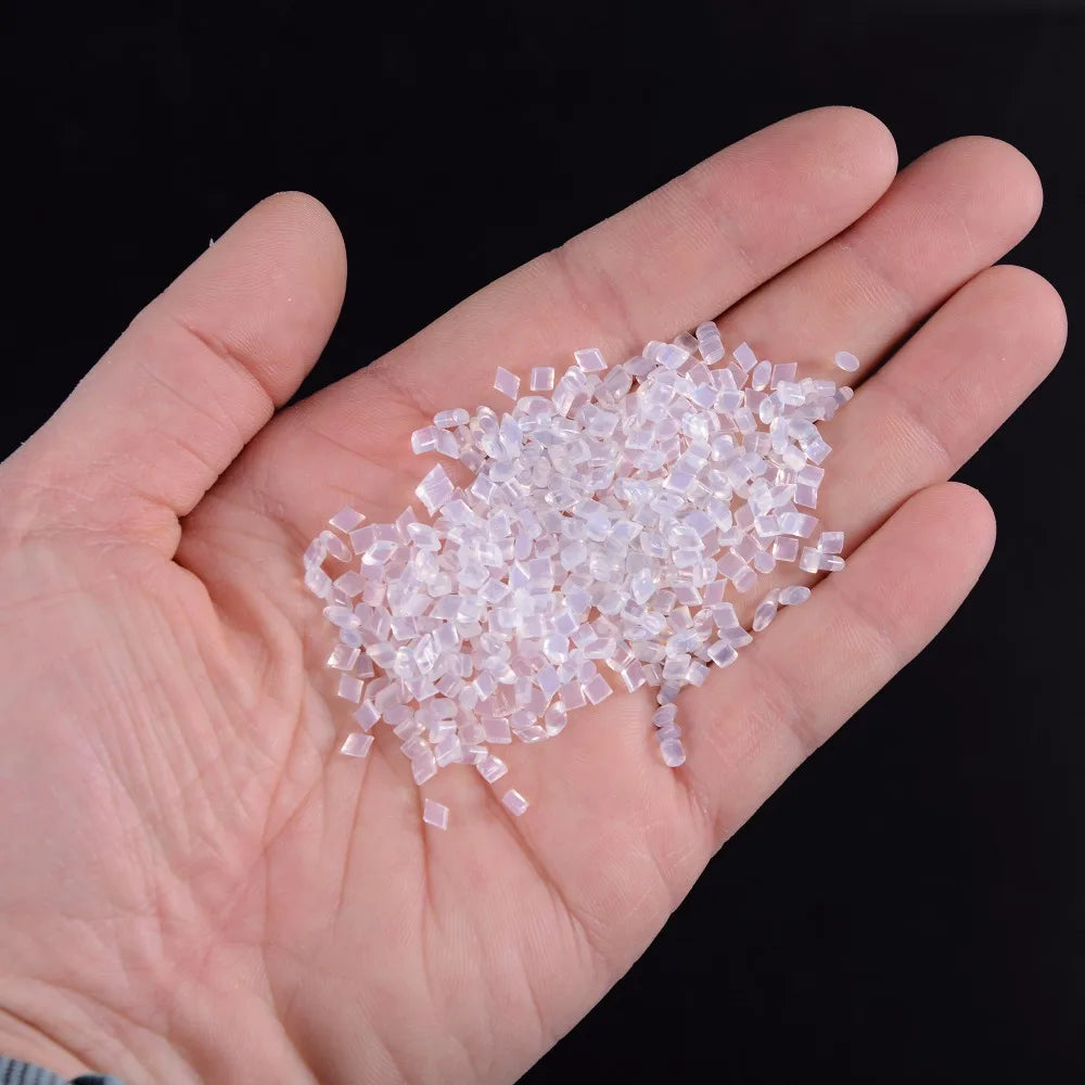 Italian Keratin Granules - 50g White Hair Extension Glue Beads for I-Tip & U-Tip Hair Extensions
