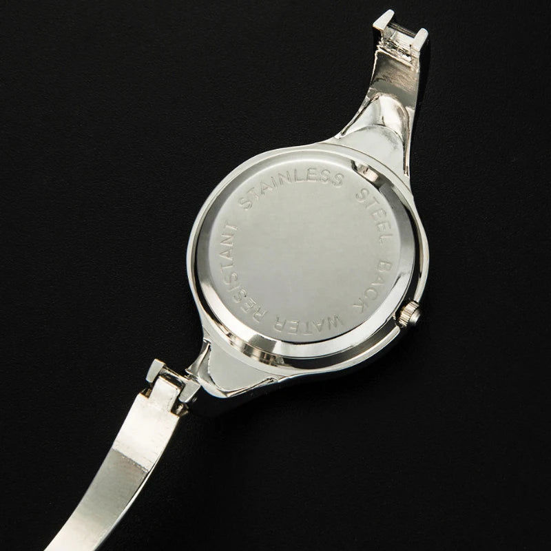Women's Luxury Steel Bangle Watch – Quartz Dress Wristwatch for Ladies | Elegant Brand Timepiece