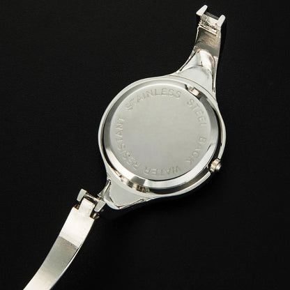 Women's Luxury Steel Bangle Watch – Quartz Dress Wristwatch for Ladies | Elegant Brand Timepiece
