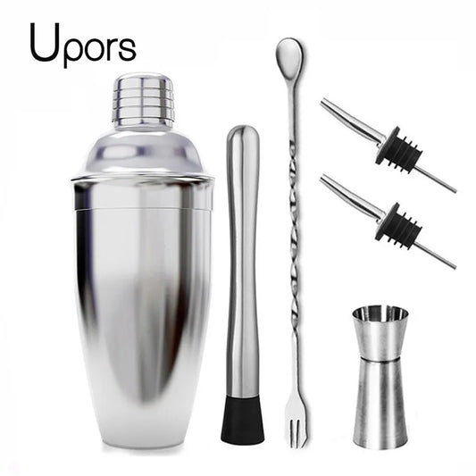 UPORS Stainless Steel Cocktail Shaker Mixer - Essential Bar Tools for Bartenders and Party Enthusiasts (550ML/750ML)
