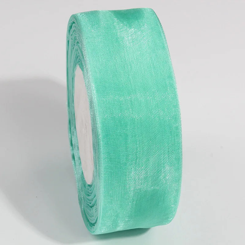 10 Yards Sheer Chiffon Organza Ribbon - Satin Gift Wrapping Ribbon for Wedding Bouquets, Party Decor & DIY Crafts
