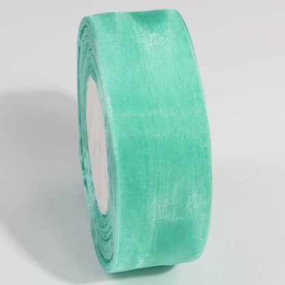 10 Yards Sheer Chiffon Organza Ribbon - Satin Gift Wrapping Ribbon for Wedding Bouquets, Party Decor & DIY Crafts