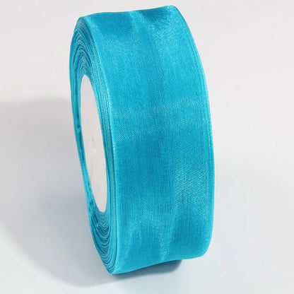 10 Yards Sheer Chiffon Organza Ribbon - Satin Gift Wrapping Ribbon for Wedding Bouquets, Party Decor & DIY Crafts