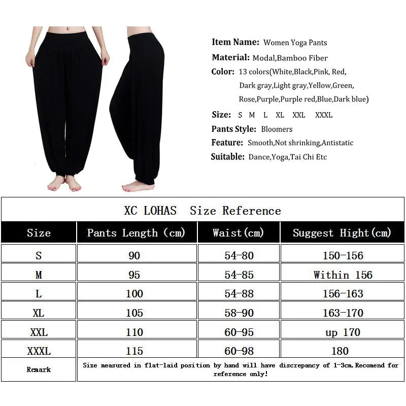 Women's Plus Size Yoga Pants - Colorful Full-Length Leggings for Yoga, Dance, and Tai Chi, Made with Soft Modal Fabric