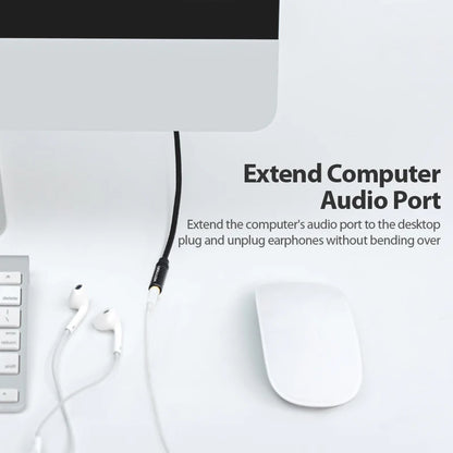 Vention 3.5mm AUX Extension Cable – Jack Audio Cord for Car, Laptop, TV, Xiaomi & Huawei | Stereo Headphone & Speaker Connector