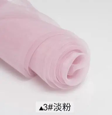 Sheer Organza Fabric Roll - Wedding Party Decoration Material For Romantic Birthday And Event Decor
