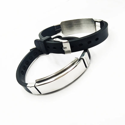 Cross Jesus Scripture Quote Bracelet – Christian Bible Verse Stainless Steel & Silicone Wristband