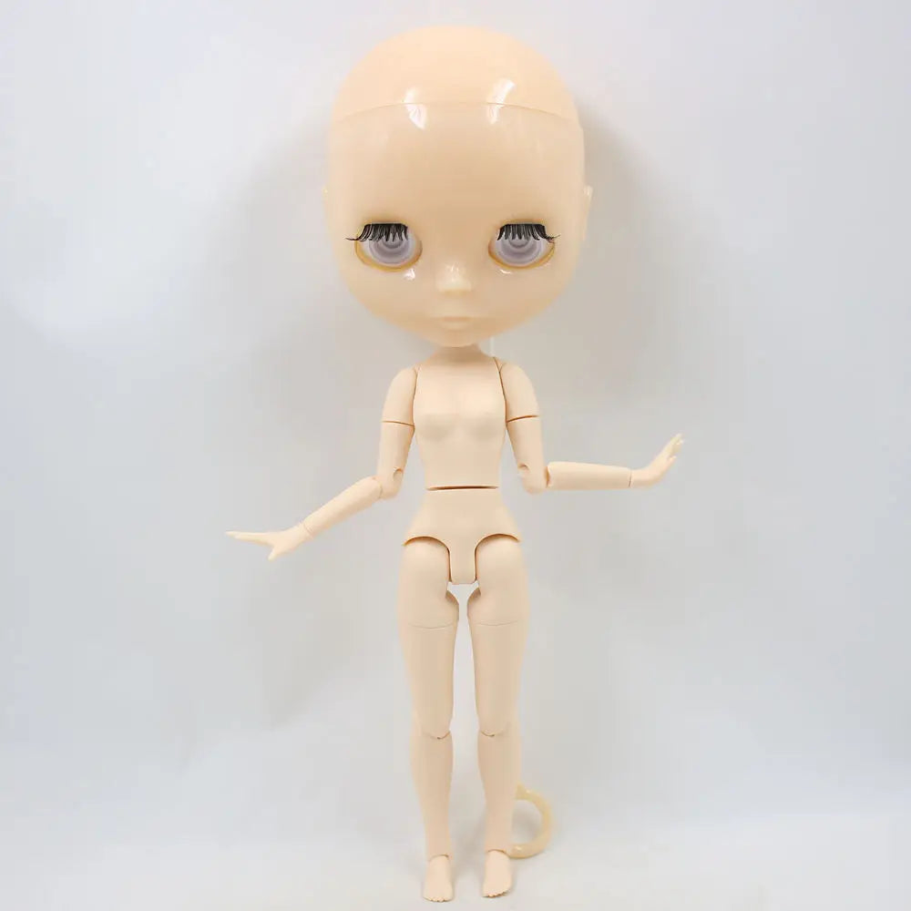 DBS Blyth Doll Toy – 30cm Joint Body Bald Head DIY Doll without Eyechips, Loose Scalp