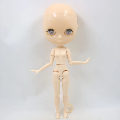 DBS Blyth Doll Toy – 30cm Joint Body Bald Head DIY Doll without Eyechips, Loose Scalp