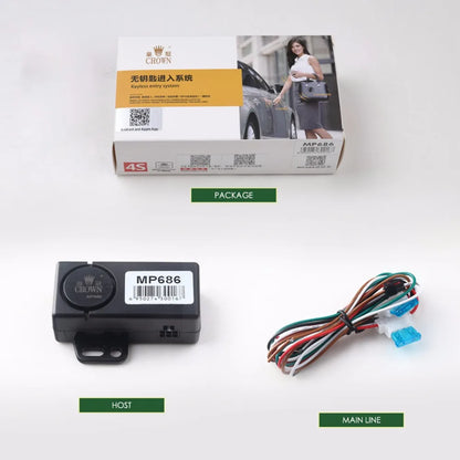 PKE Smart Car Alarm System MP686 – Keyless Entry Remote Central Locking Push Start Stop Engine Security System