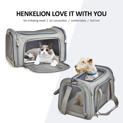 Soft-Sided Dog Carrier Backpack: Airline Approved Pet Travel Bag - Transport for Small Dogs and Cats, Outgoing Adventures
