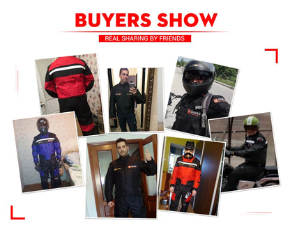DUHAN Windproof Motocross Jacket & Pants for Men – Wear-Resistant Motorcycle Gear with Body Armor, Winter Moto Clothing