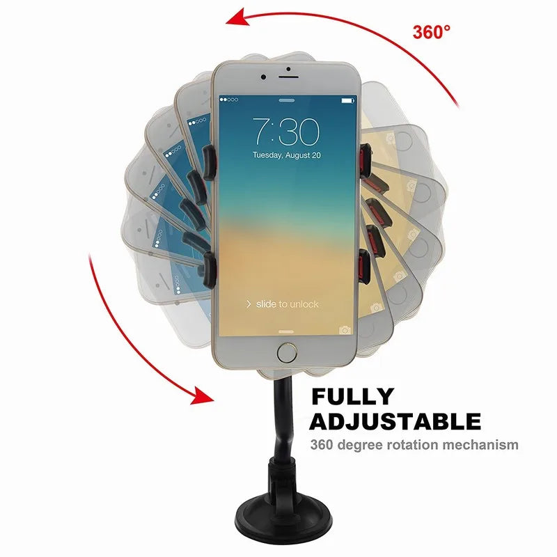 Guitar Phone Holder Stand — Street Singing & Song Lyrics Mobile Car Suction Cup Support