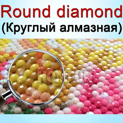 HOMFUN 5D DIY Custom Diamond Painting – Rhinestone Embroidery Cross Stitch Art for Home & Wedding Decoration