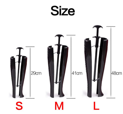 2 Pcs Black Boot Shapers | Practical Long Boot Supporters, Stretcher & Creative Home Storage Holder Hangers