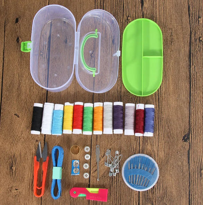 Portable Mini Manual Sewing Machine – Travel Sewing Kit & Handy Needlework Tool for Fabric & Clothes