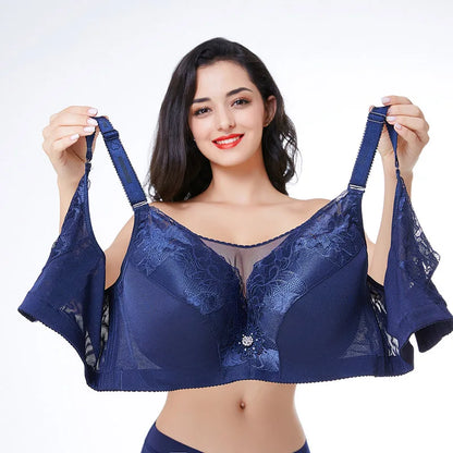 Plus Size Push-Up Bra - Seamless Supportive Bralette for Women 40–52 & 48G–52G