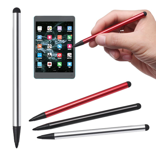 2 in 1 Capacitive Stylus Pen - Touch Screen Pencil for Tablets and Phones | High Precision Multicolor for iPad, Samsung, PC