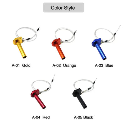 ZSDTRP 7/8" Aluminum Quick Action Throttle Grip Set – Twist Gas Throttle with Cable for 50cc, 110cc, 125cc Dirt & Pit Bikes