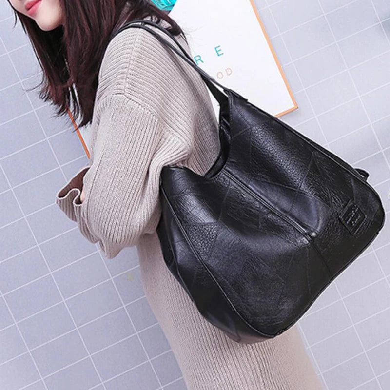 Yogodlns Vintage Women's Handbag - Designer Luxury Shoulder Tote, Fashion Brand Top-Handle Bag