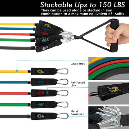 300lb Booty Resistance Band Set – Elastic Workout Harness for Home, Gym, Training & Dumbbell Exercises