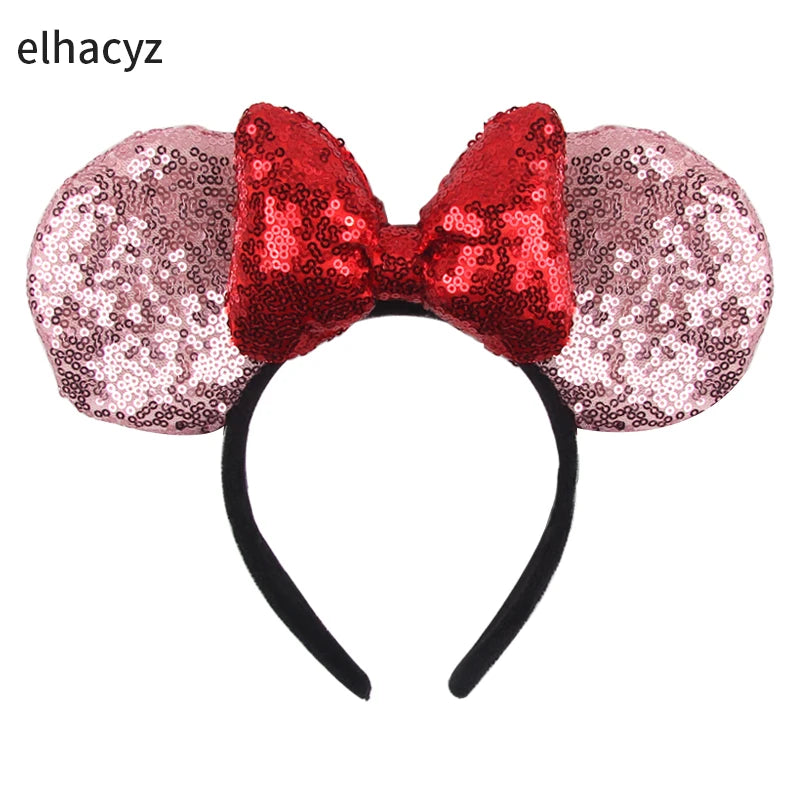 Big Classic Polka Dot Bow Minnie Mouse Ears Headband – Festival & Party Hairband for Women & Girls, Disney Trip Accessories