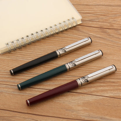 HERO 240 Stainless Steel Fountain Pen — Retro Aircraft Duckbill Nib, Ink Pen for School, Office & Student Gifts
