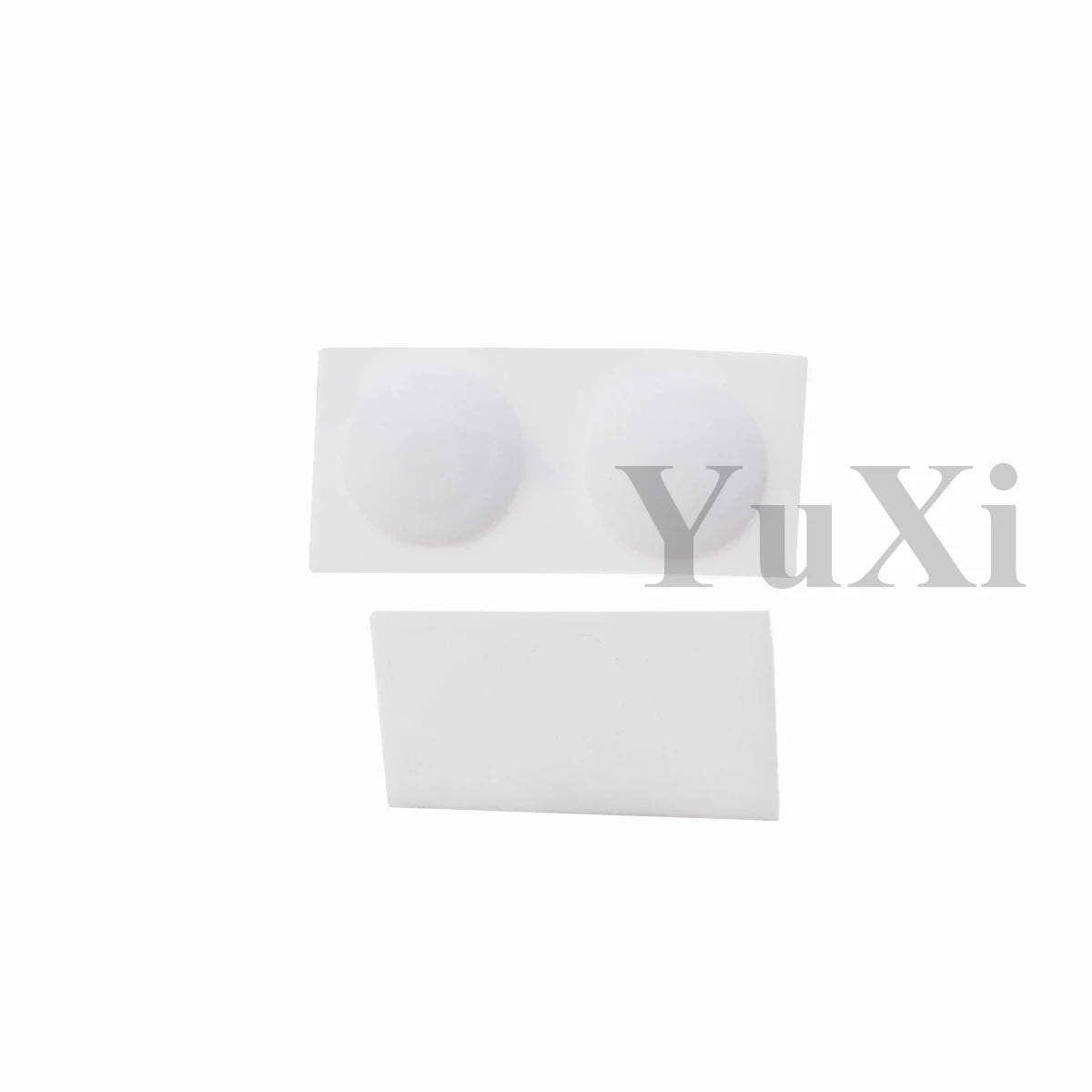 YuXi GBA SP Replacement Kit - Screw Covers & Luminous Dust Plug Rubber Set for Gameboy Advance SP