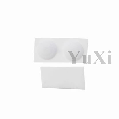 YuXi GBA SP Replacement Kit - Screw Covers & Luminous Dust Plug Rubber Set for Gameboy Advance SP