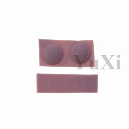 YuXi GBA SP Replacement Kit - Screw Covers & Luminous Dust Plug Rubber Set for Gameboy Advance SP
