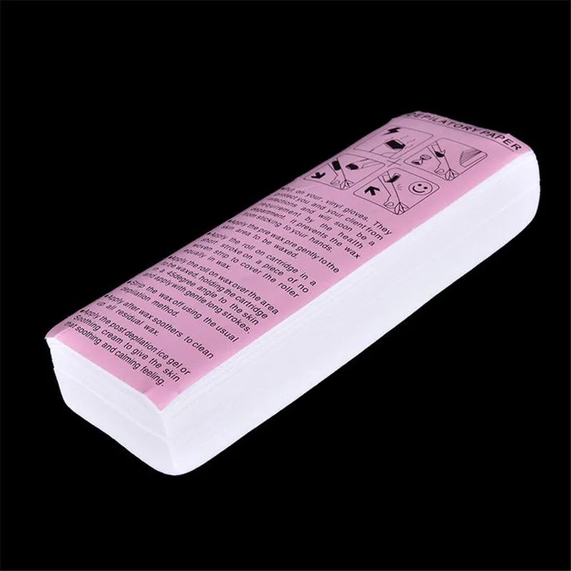 Nonwoven Hair Removal Wax Paper - 100/500/1000pcs Epilator Wax Strips for Body, Leg & Arm - High Quality